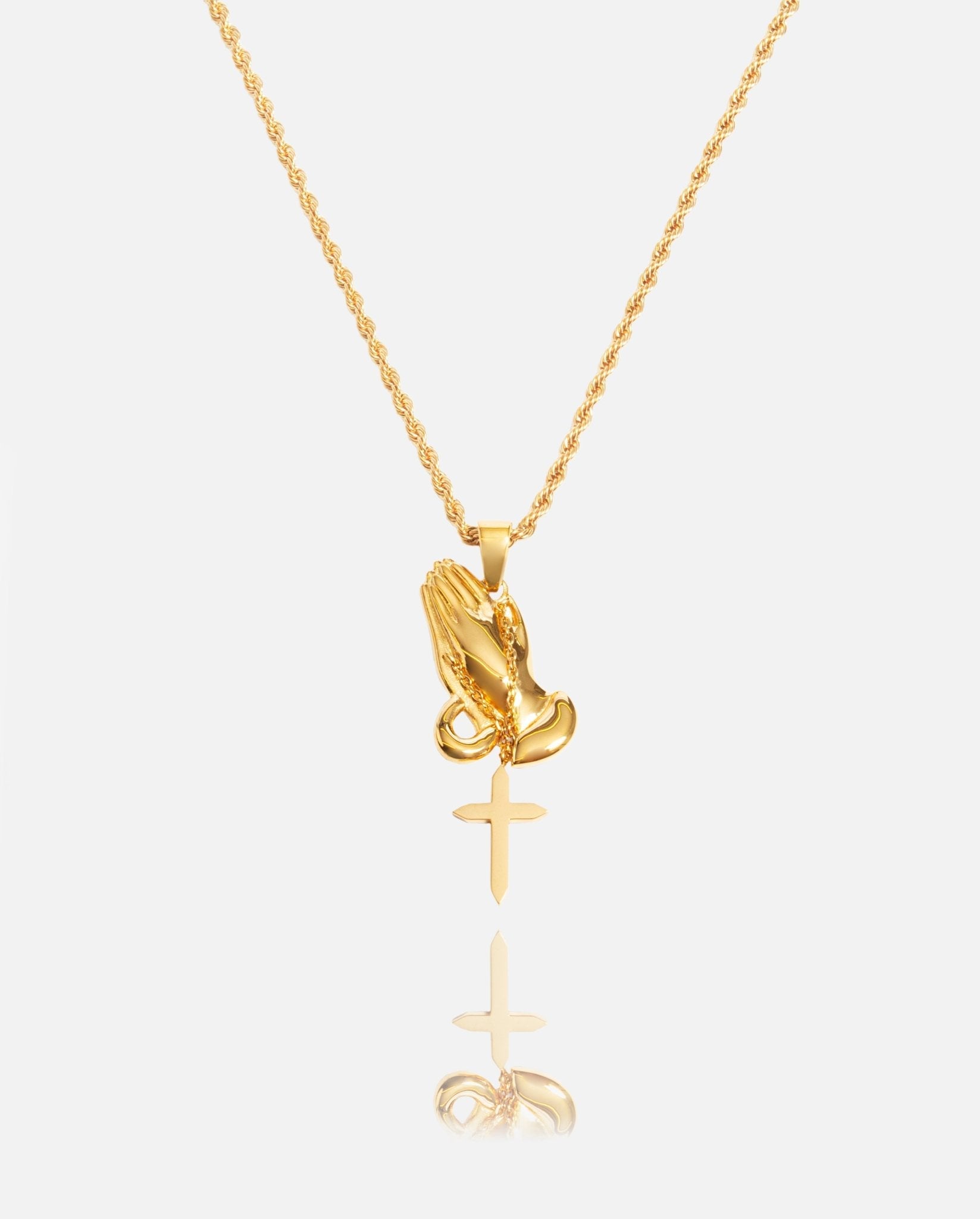 Praying Hands Pendant - Gold - Cernucci