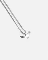 Skull Wings Pendant - White Gold - Cernucci