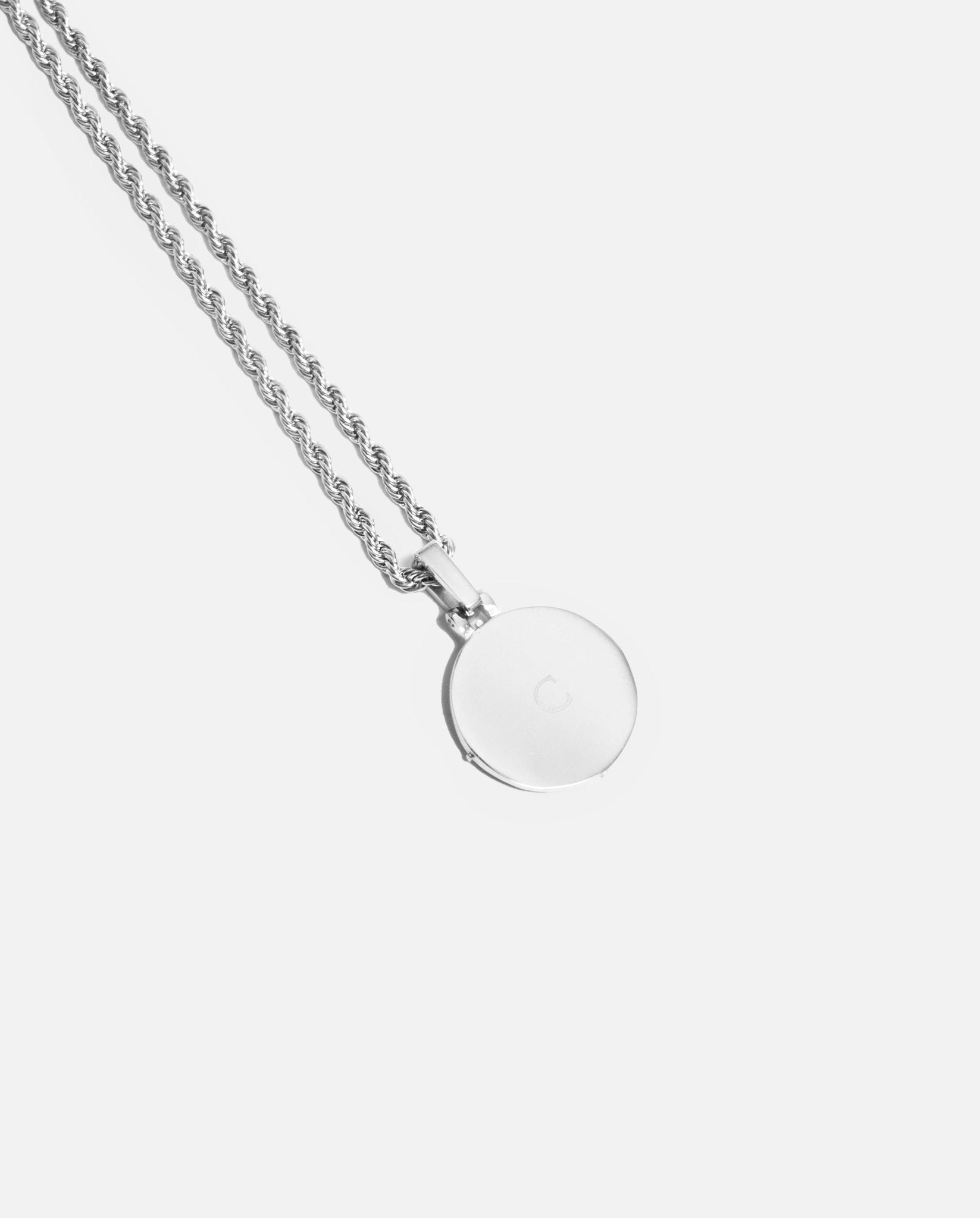 Smiley Pendant - White Gold - Cernucci