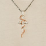 Snake & Cross Pendant - Design Comp - Cernucci
