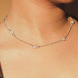 Star Necklace - White Gold - Cernucci