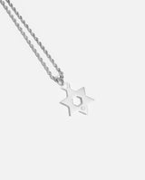 Star of David Pendant - White Gold - Cernucci