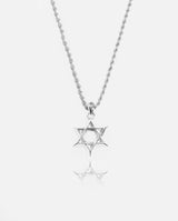 Star of David Pendant - White Gold - Cernucci