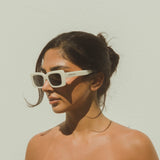 Stretch Sunglasses - Ecru - Cernucci