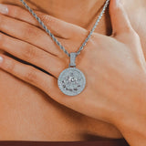 Taurus Zodiac Pendant - White Gold - Cernucci