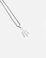 Trident Pendant - White Gold - Cernucci
