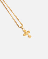 Vintage Cross Pendant - Gold - Cernucci