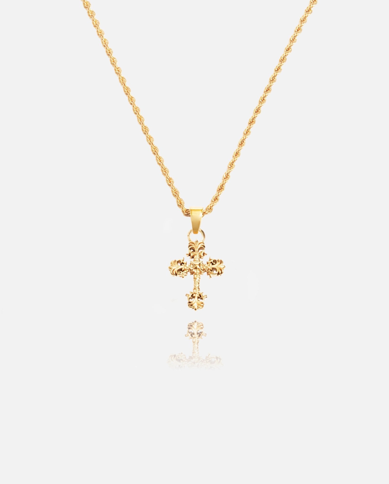 Vintage Cross Pendant - Gold - Cernucci