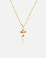 Vintage Cross Pendant - Gold - Cernucci