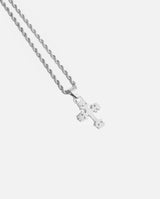 Vintage Cross Pendant - White Gold - Cernucci