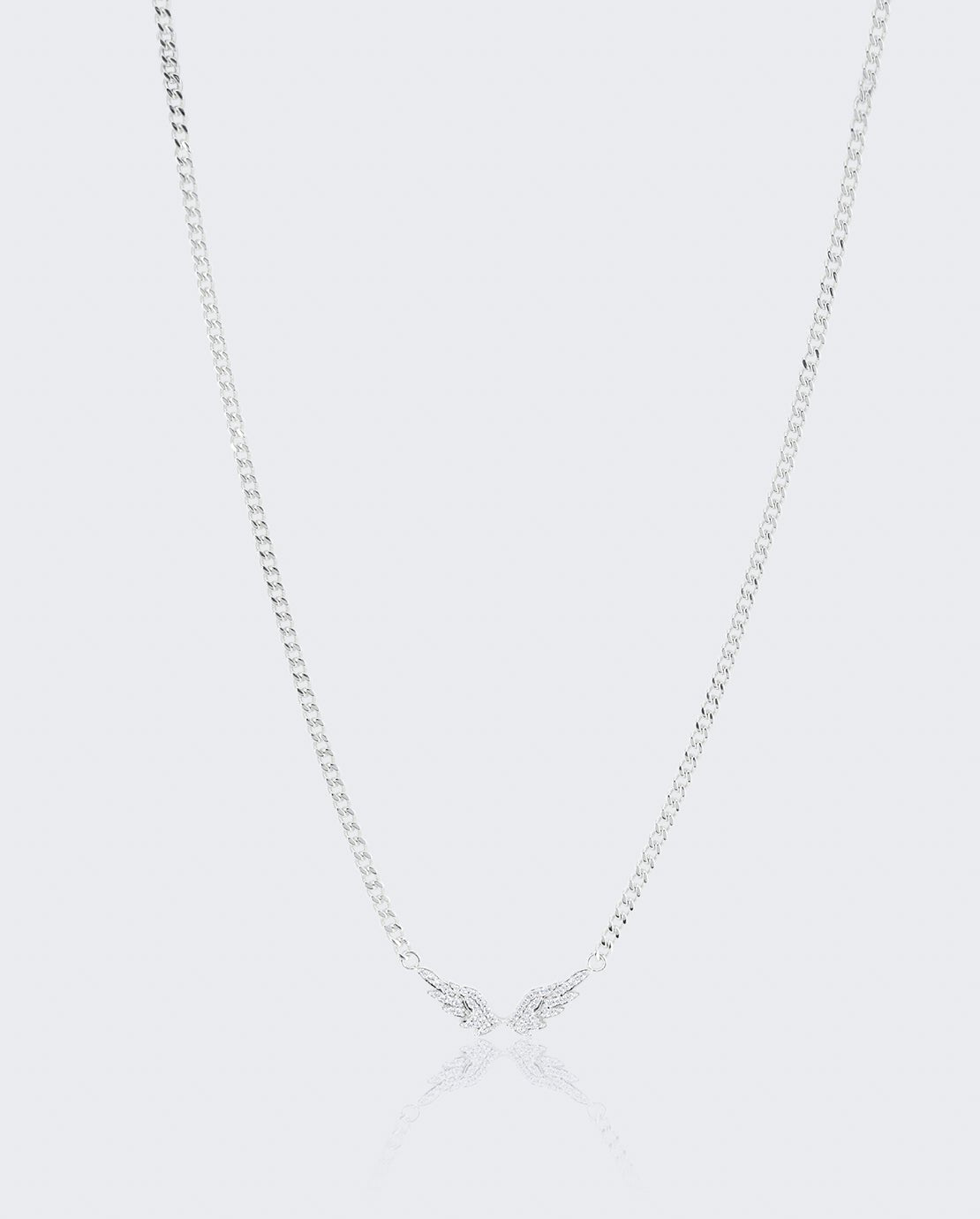 Wings Necklace - White Gold - Cernucci