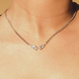 Wings Necklace - White Gold - Cernucci